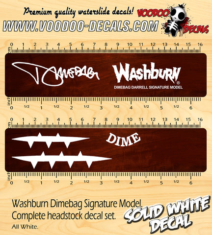 Washburn Dimebag Signature Model WHITE